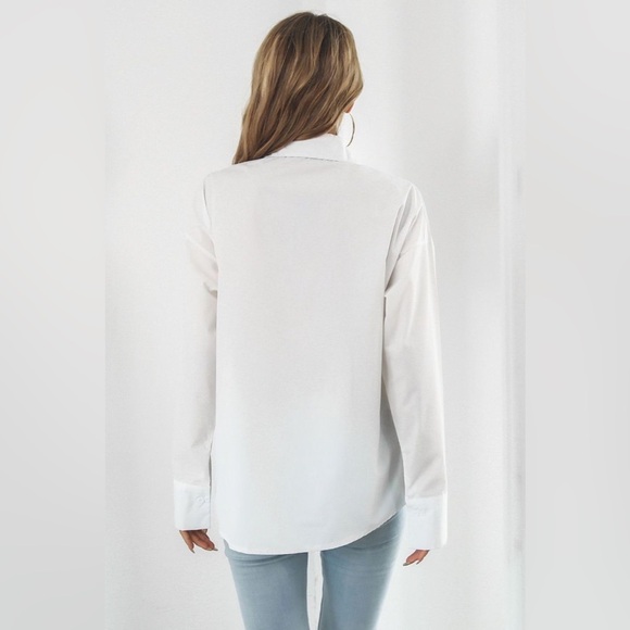 Dropped Shoulder Longline Shirt - Picture 2 of 8